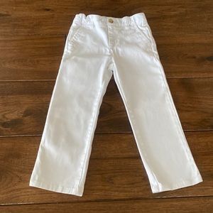 Janie and Jack white pants size 4.